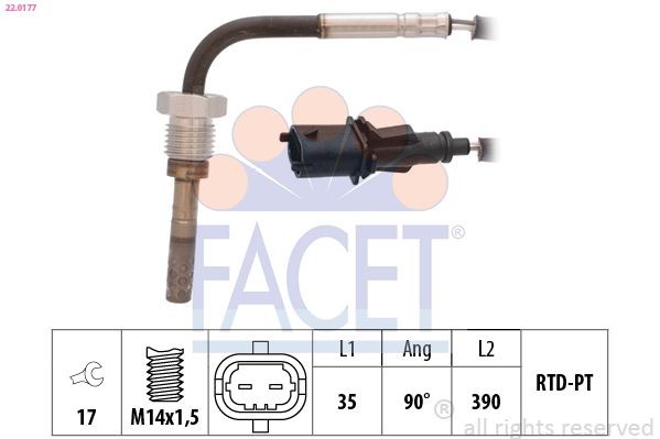 EPS 1.501.142 FACET 4.9142 Ignition Cable Kit 7700 856 896
