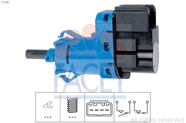 EPS 1.810.245 FACET Mechanical, Made in Italy - OE Equivalent Stop light switch 7.1245 buy