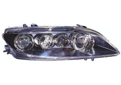 VAN WEZEL 2755966 Headlight Right, H1/H1, Crystal clear, for right-hand traffic, with motor for headlamp levelling