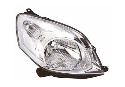 VAN WEZEL 1748962 Headlight Right, H4, Crystal clear, for right-hand traffic, with motor for headlamp levelling, P43t