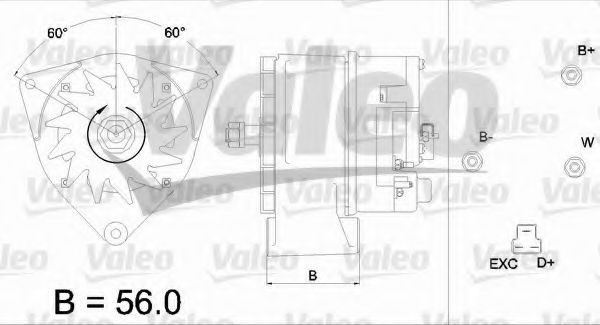 436419 VALEO Lichtmaschine für VW online bestellen