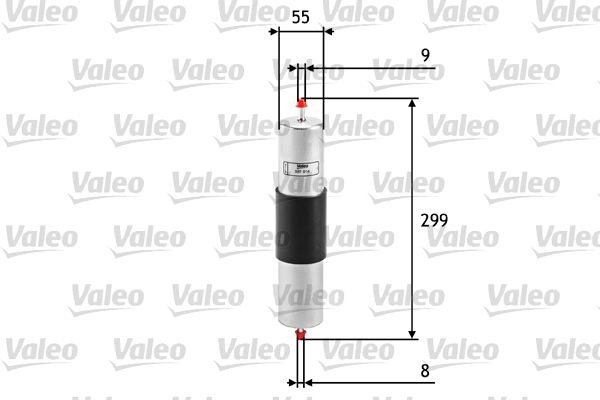 VALEO In-Line Filter, 8mm, 8mm Height: 299mm Inline fuel filter 587014 buy