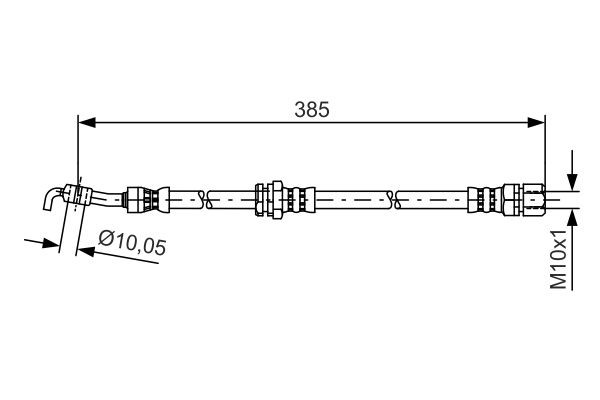BH1273 BOSCH 366 mm, 10,2 mm Length: 366mm, Internal Thread 1: M10x1mm Brake line 1 987 481 385 buy