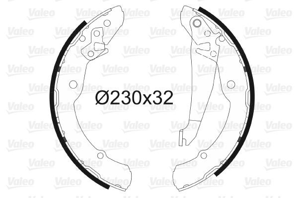 Volkswagen JETTA Drum brake shoe support pads 7150973 VALEO 562641 online buy