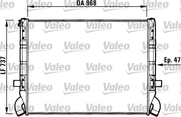 RR579 VALEO Copper, 968 x 737 x 47 mm, without coolant regulator Radiator 730639 buy