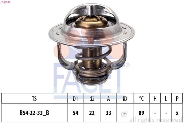 Great value for money - FACET Engine thermostat 7.8693S