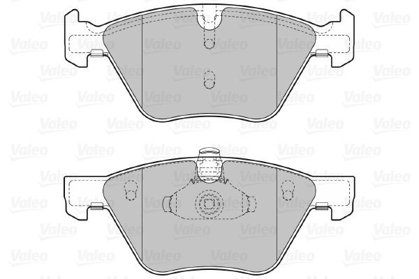VALEO Brake pad kit 598640 for BMW 5 Series, 3 Series