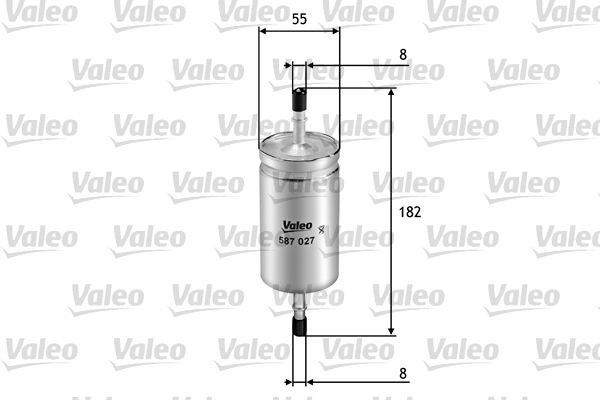 587027 VALEO Leitungsfilter Höhe: 182mm Kraftstofffilter 587027 günstig kaufen