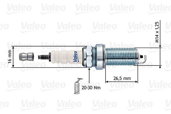 RE11HC-1 VALEO Spanner Size: 16 Electrode distance: 1mm Engine spark plug 246897 buy