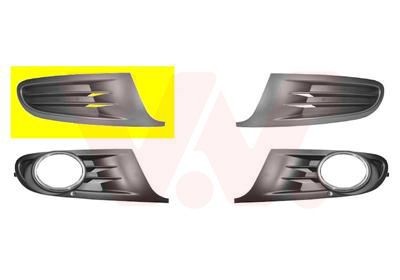 VAN WEZEL 5863592 Bumper grill Fitting Position: Right Front, Vehicle Equipment: for vehicles without front fog light