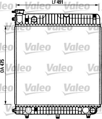 VALEO 730883 Engine radiator A601-500-6803