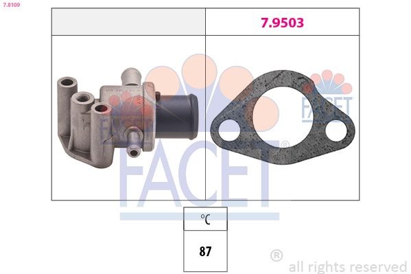 EPS 1.880.551S FACET 7.8551S Engine thermostat 1337 53