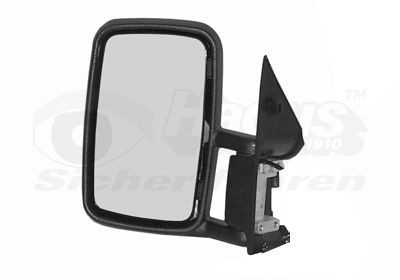 VAN WEZEL 3076801 Wing mirror Left, Complete Mirror, Convex, for manual mirror adjustment