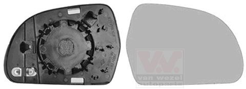 VAN WEZEL Rear view mirror glass left and right AUDI A4 Avant (8K5, B8) new 0327832
