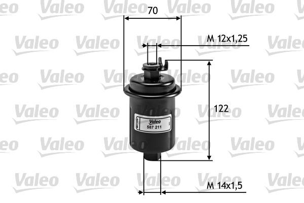 587211 VALEO Fuel filters MAZDA Spin-on Filter