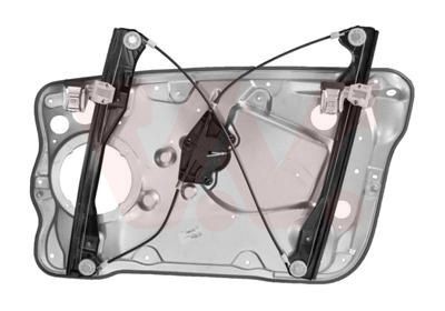 VAN WEZEL 7625263 Window regulator Left Front, Operating Mode: Electric, with bolted-on plate, without electric motor