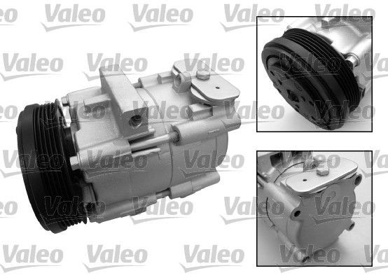 VALEO 12V, R 134a, with PAG compressor oil, REMANUFACTURED Belt Pulley Ø: 127mm, Number of grooves: 5 AC compressor 699548 buy