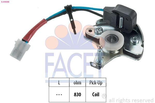 EPS 1.930.180M FACET Made in Italy - OE Equivalent Sensor, ignition pulse 8.4980M buy