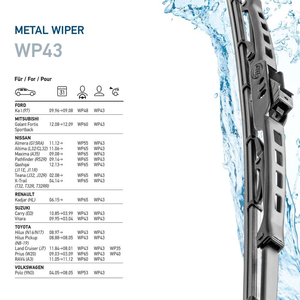 HELLA Windscreen wipers WP 17 buy online