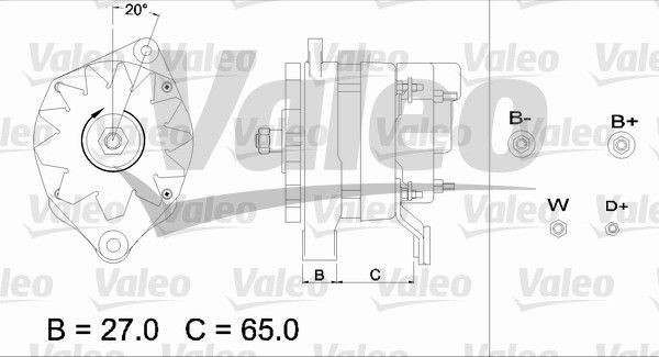 436663 VALEO Lichtmaschine für FUSO (MITSUBISHI) online bestellen