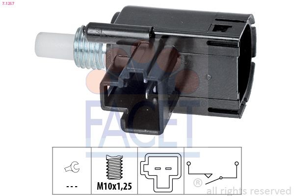 FACET 7.1257 Switch, clutch control (cruise control) Made in Italy - OE Equivalent
