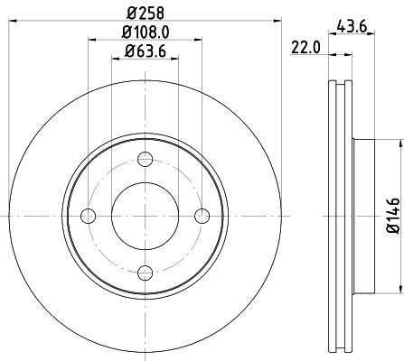 Fan wheel, engine cooling HELLA 470 mm, HELLA BLACK MAGIC - 8MV 376 791-431