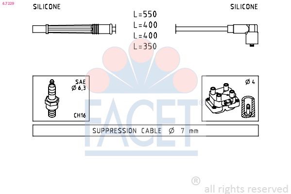 7.0659 FACET Sensor, Öldruck SCANIA 4 - series