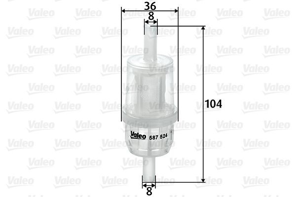 VALEO Fuel filter 587524