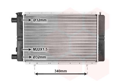VAN WEZEL 43002022 Engine radiator 7700657109