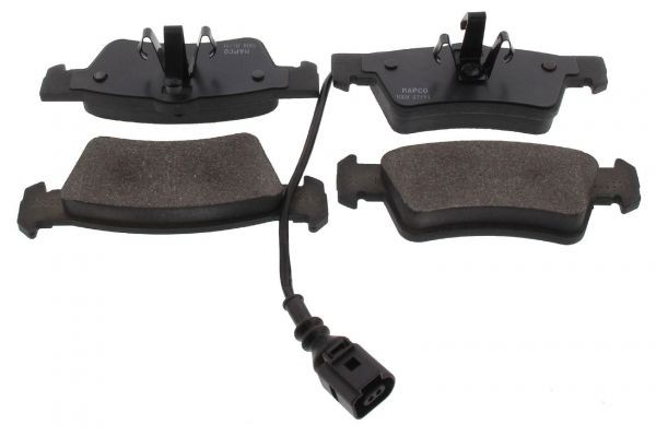 MAPCO 6878 Brake pad set Rear Axle, incl. wear warning contact, with anti-squeak plate