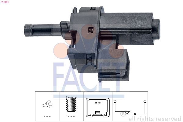 FACET 7.1221 Clutch pedal switch price