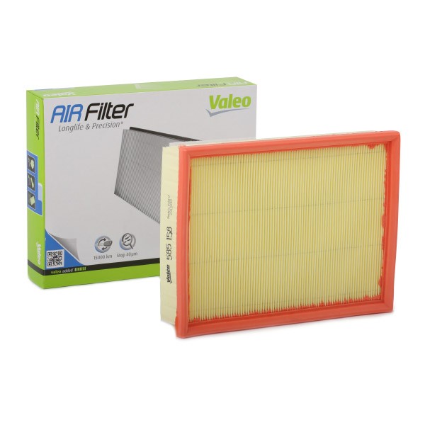 585158 VALEO Air filters RENAULT 54mm, 197mm, 247mm, Filter Insert, with pre-filter