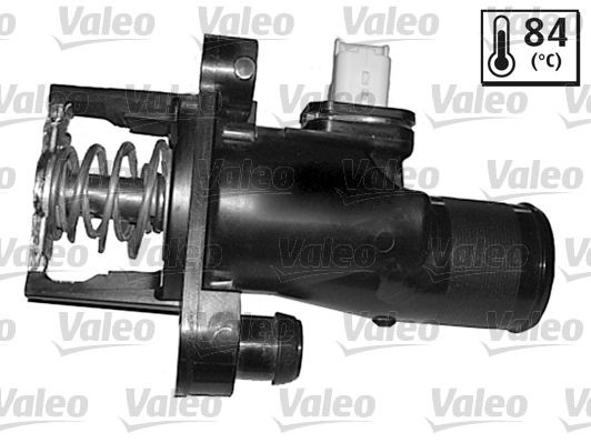 820976 VALEO Coolant thermostat PEUGEOT Opening Temperature: 84°C, with gaskets/seals, with housing