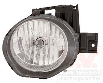 VAN WEZEL 3380962 Headlight Right, H4, for right-hand traffic, without motor for headlamp levelling, P43t