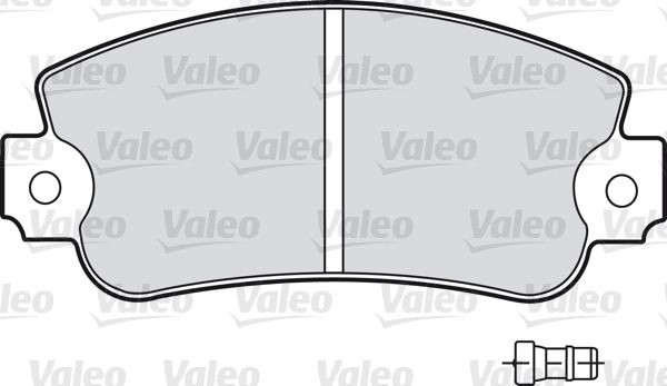 VALEO 598160 Brake pad set Front Axle, excl. wear warning contact