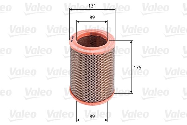 VALEO 585635 Air filter 175mm, 131mm, Filter Insert