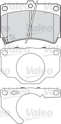 VALEO Front Axle, incl. wear warning contact Height: 64mm, Width: 92mm, Thickness: 15,5mm Brake pads 601018 buy