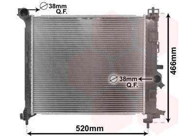 VAN WEZEL Engine radiator 37002561 Opel MERIVA 2012