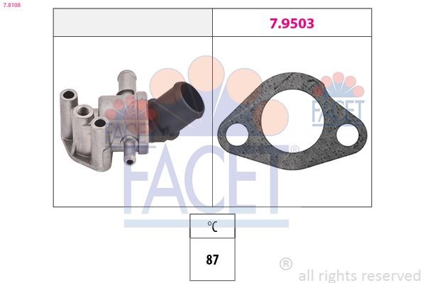 EPS 1.880.551 FACET 7.8551 Engine thermostat 1337.53