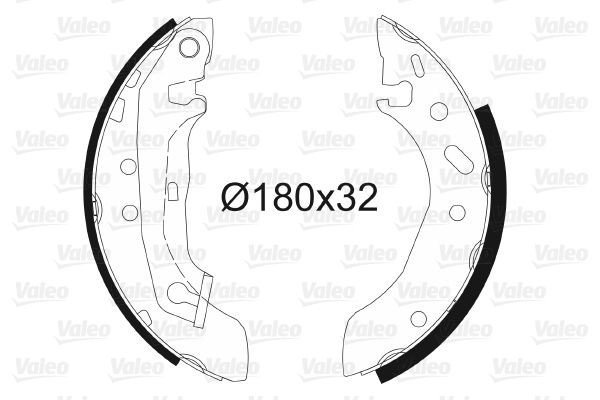 VALEO 562085 Brake Shoe Set FORD experience and price