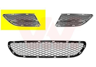 VAN WEZEL Fitting Position: Right Front Ventilation grille, bumper 0667592 buy