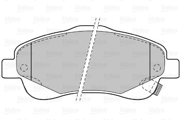 VALEO Brake pad kit 598665 for TOYOTA AVENSIS, COROLLA