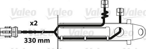 Original 882329 VALEO Brake pad wear sensor experience and price