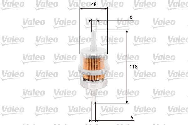 VALEO 587005 Fuel filters In-Line Filter