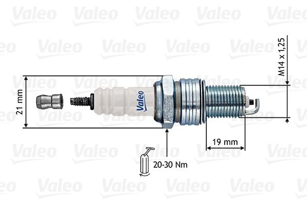 VALEO 246862 Spark plug Spanner Size: 21