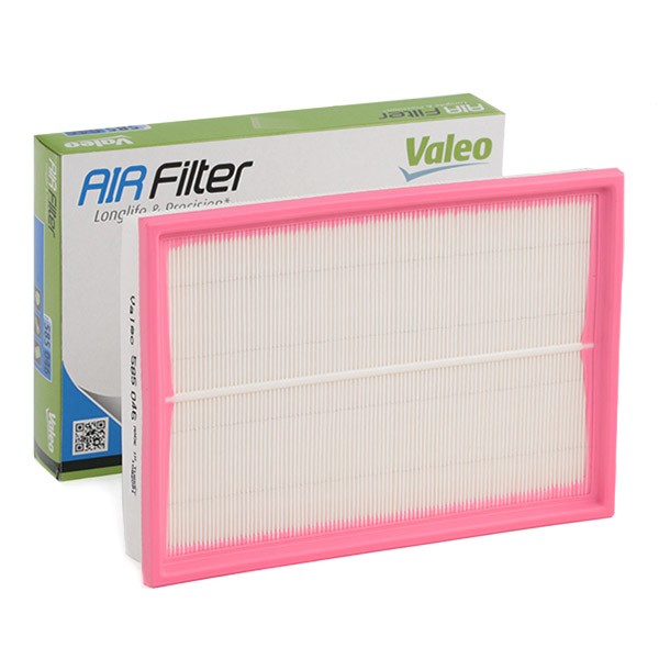 585046 VALEO Air filters OPEL 43mm, 206mm, 288mm, Filter Insert