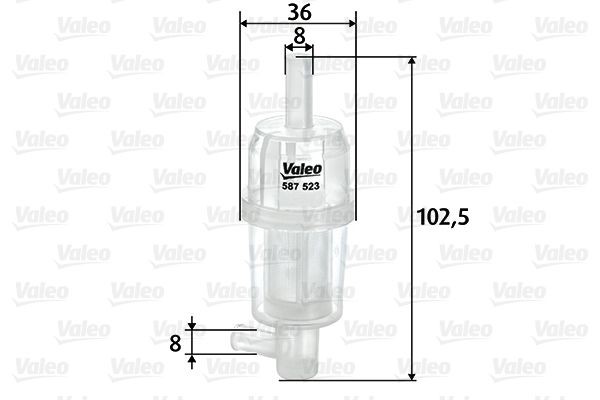 Original VALEO Fuel filter 587523 for MERCEDES-BENZ E-Class