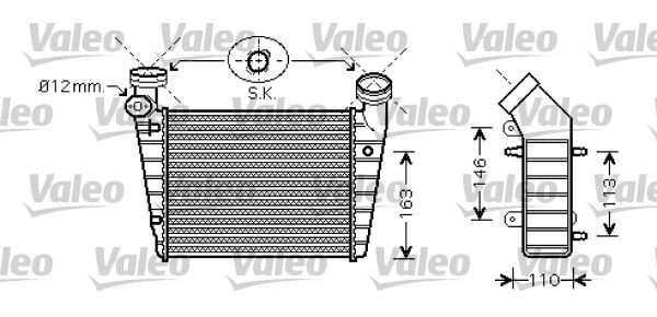 Original VALEO Intercooler 818720 for VW PASSAT