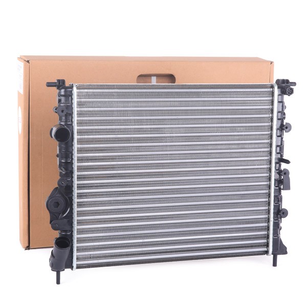 VAN WEZEL 43002197 Engine radiator Aluminium, 430 x 380 x 23 mm, *** IR PLUS ***, with accessories, Mechanically jointed cooling fins