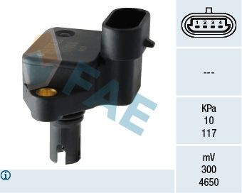 FAE 15066 Sensor, boost pressure MHK 100820